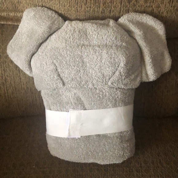 Lightening Bug hooded towel gray elephant - Picture 2 of 4